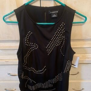 Black Studded Women's Blouse